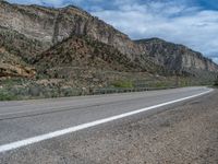 Utah Road: Mountains and Clouds