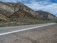 Utah Road: Mountains and Clouds