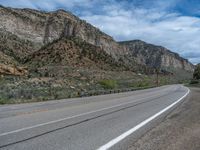 Utah Road: Mountains and Clouds