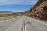 Utah Road through Red Rock Badlands