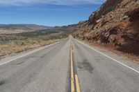 Utah Road through Red Rock Badlands