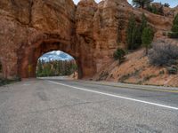 Utah Road: Red Rock Mountains and Nature