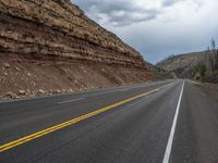 Utah Road Through a Gloomy Forest