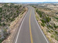 Utah Road: A Top-Down View of the Picturesque Landscape