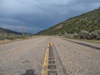 Utah's Road: A Day in the Gloom with a Grey Sky