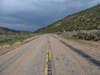 Utah's Road: A Day in the Gloom with a Grey Sky