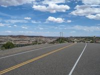 Utah Road: Landscape and Clouds in the USA