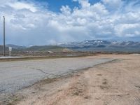 Utah Rural Landscape: A Dirt Road Through the Mountains