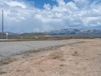 Utah Rural Landscape: A Dirt Road Through the Mountains