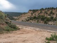 Utah Rural Landscape: Mountains and Road