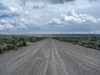 Utah Rural Landscape: A Road Amidst Clouds