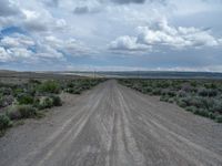 Utah Rural Landscape: A Road Amidst Clouds