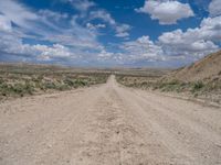 Utah Rural Landscape: Straight Dirt Road