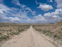 Utah Rural Landscape: Straight Dirt Road