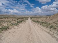 Utah Rural Landscape: Straight Dirt Road