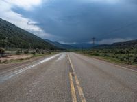 Utah Rural Landscape: A Straight Road Through Nature