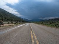 Utah Rural Landscape: A Straight Road Through Nature