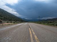 Utah Rural Landscape: A Straight Road Through Nature