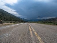 Utah Rural Landscape: A Straight Road Through Nature