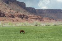 Utah Rural Valley with Red Rock Mountains