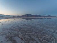 Utah's Salt Lake City: Desert Mountain Night View