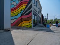 Utah's Salt Lake City: Graffiti Wall with a Shadow