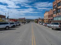 Utah Town: A Straight Road on a Cloudy Day