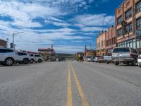 Utah Town: A Straight Road on a Cloudy Day