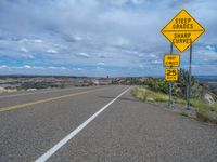 Utah, USA: Scenic Asphalt Road Landscape