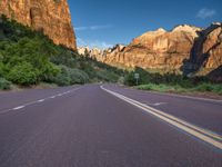 Utah, USA: A Straight Road Through Zion National Park