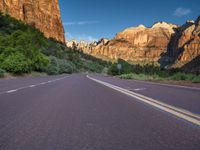 Utah, USA: A Straight Road Through Zion National Park