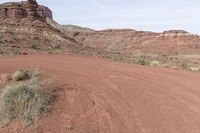 Off-Road Track in Utah, USA with Red Rock