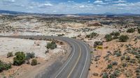 Utah, USA: Aerial View of Rural Landscape