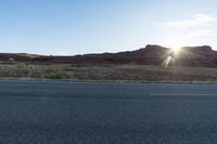 Scenic Drive through Red Rock Mountains in Utah, USA