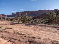 Utah, USA: Scenic Landscape with a Dirt Road