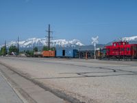 Utah, USA: Scenic Landscape with Snowy Mountains and Clear Sky