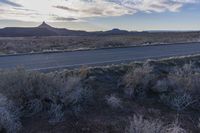 Utah USA Sunrise over Road in Desert Landscape 002