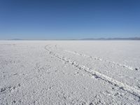 Utah Winter Landscape at Salt Flats 001