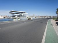 Valencia Cityscape: Clear Sky Over the Harbor