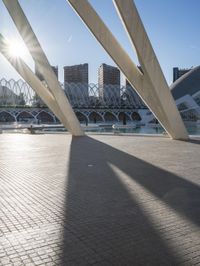 Valencia Cityscape: Concrete Bridge 003