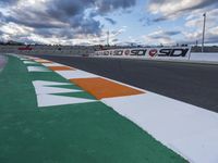 Valencia Race Track: Asphalt, Day, and Clouds