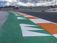 Valencia Race Track: Asphalt, Day, and Clouds