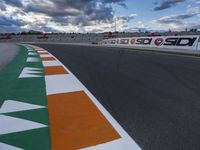 Valencia Race Track: Asphalt, Day, and Clouds