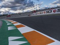 Valencia Race Track: Asphalt, Day, and Clouds