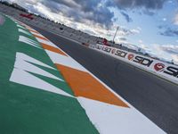 Valencia Race Track: Road Asphalt with Clouds