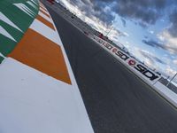 Valencia Race Track: Road Asphalt with Clouds