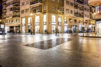 Valencia, Spain: Night View of Architectural Building