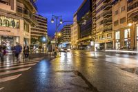 Valencia, Spain: Night View of Architectural Building