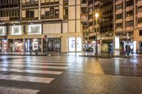 Valencia, Spain: Night View of Architectural Building