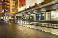 Valencia, Spain: Night View of Architectural Building